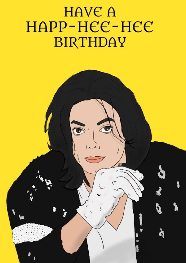 celebrity singer Birthday Card 19021 created by Mark-Lee Foster
