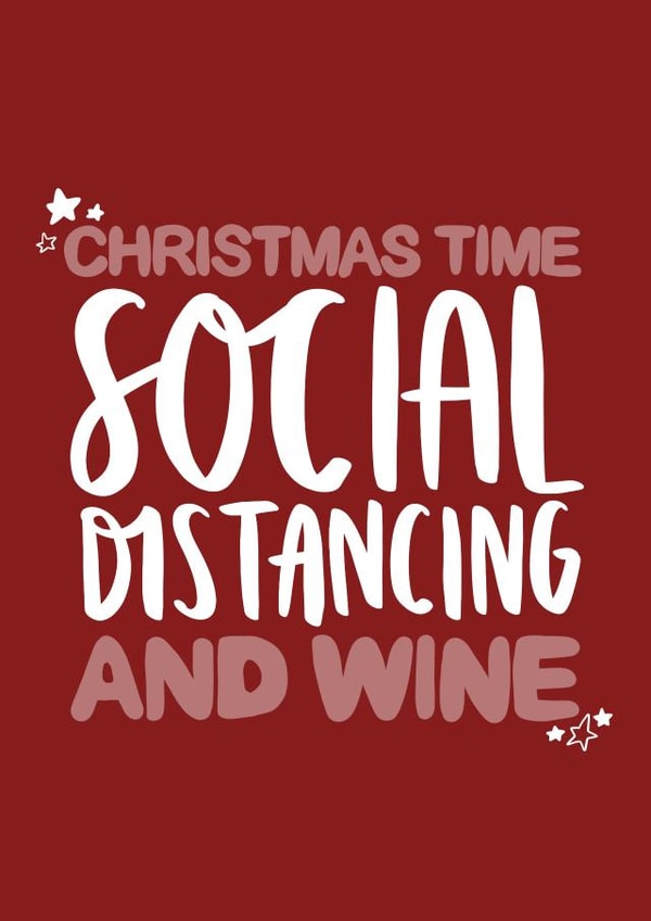 Social Distancing Christmas Card created by Studio Yelle