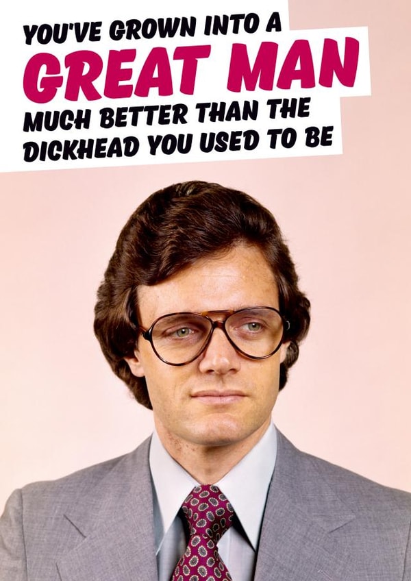 dickhead used Birthday Card 25803 created by Dean Morris Cards