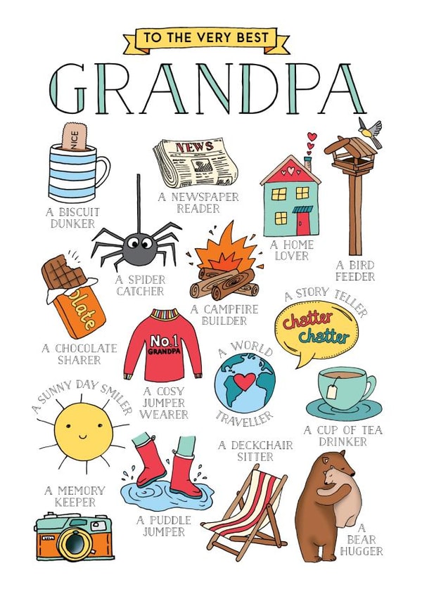 grandpa grandparent Birthday Card 5871 created by Eskimo Kiss Designs