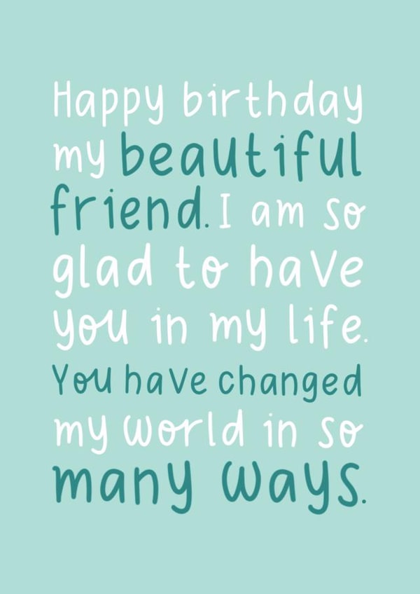 Beautiful friend birthday card created by The_positiveway8