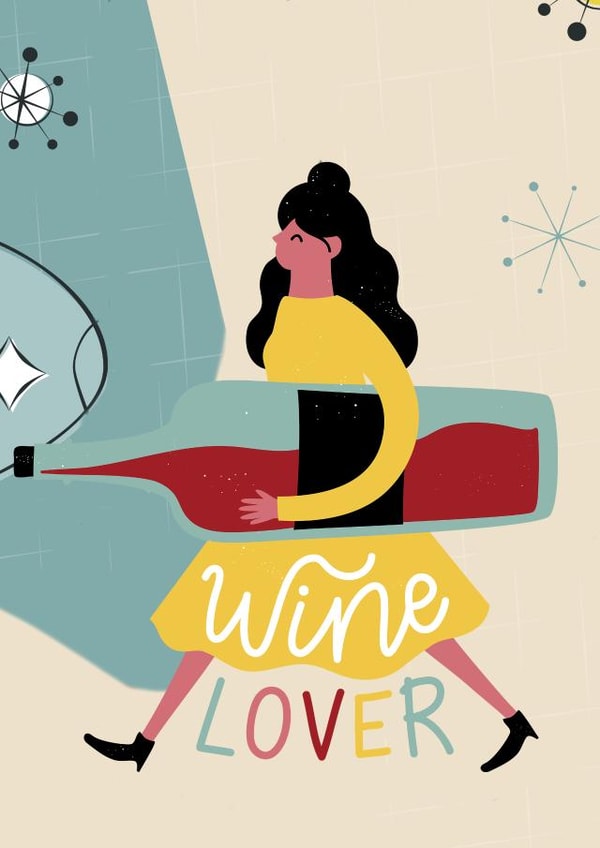 illustration arty Just because Card 20339 created by Wear and Square