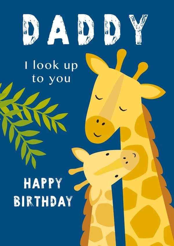 Giraffe adult Birthday Card 16242 created by Klara Hawkins