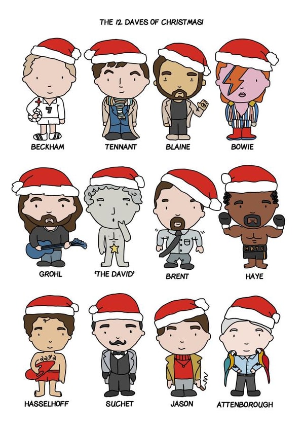 The 12 Daves of Christmas created by Dottie Mottie