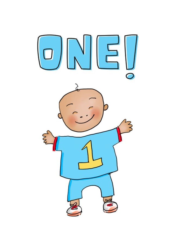 1 1st Birthday Card 19832 created by Afritistic