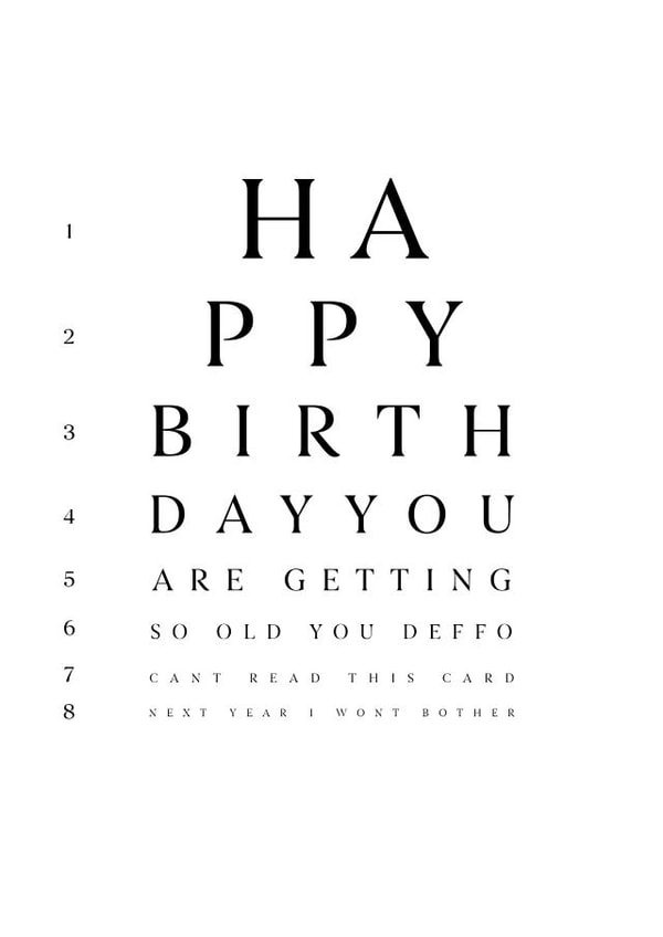 Funny Joke Birthday Card 20343 created by JJ