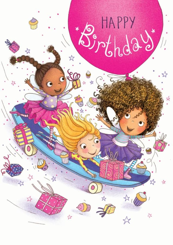 Child illustration Birthday Card 15043 created by Karmuka