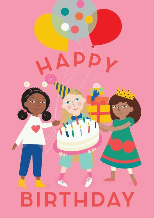Child illustration Birthday Card 15046 created by Karmuka