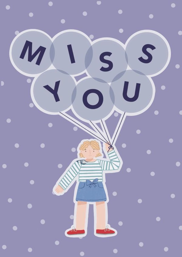 cute balloons Love & Friendship Card 18758 created by Wandering Studio Co.