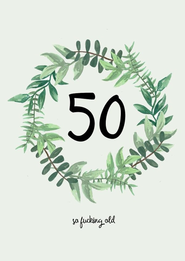 fucking old Birthday Card 15986 created by Pippin Prints