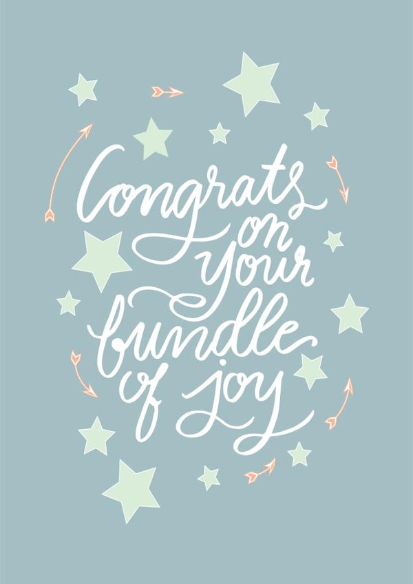 bundle joy New Baby Card 18855 created by Lea Velasquez