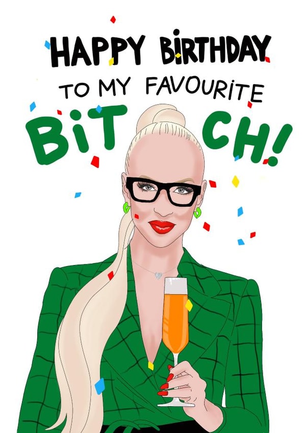 Selling Sunset birthday card created by Kasia Cards