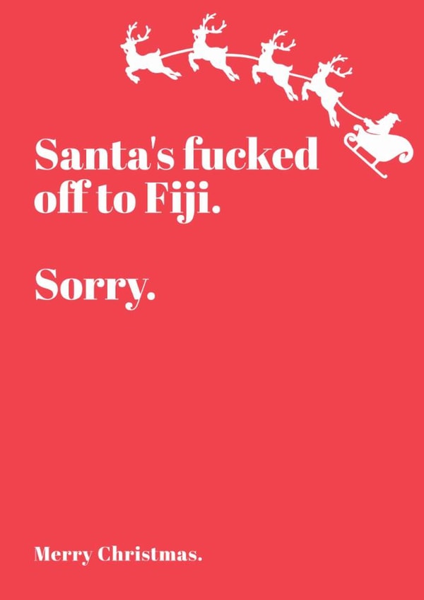 Rude Christmas card for that special person you're not getting a gift for! created by Speckled Wren