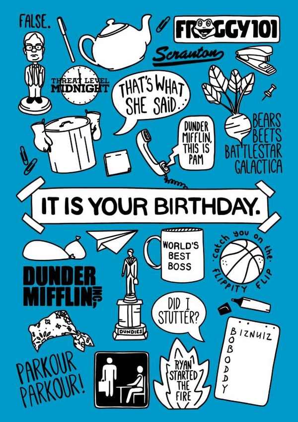 office jokes Birthday Card 20220 created by Good Goose Designs