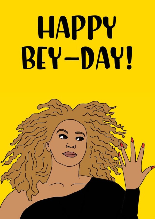 beyonce bey Birthday Card 45289 created by a la Carde