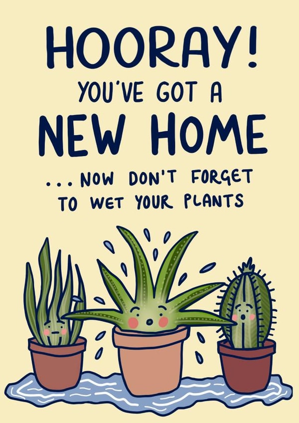 cute funny New Home Card 18760 created by Wandering Studio Co.