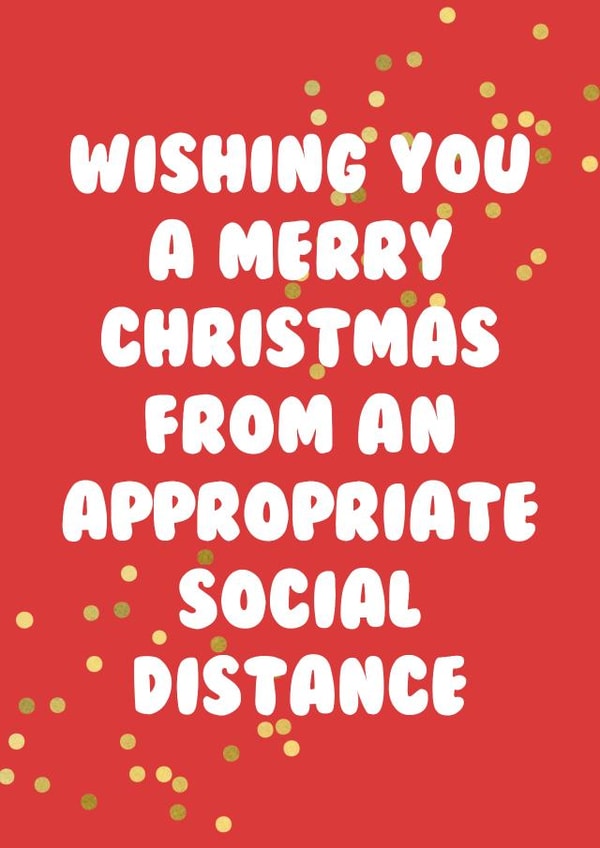 social distance lockdown Christmas Card 32481 created by Hey Huns It's Nicole