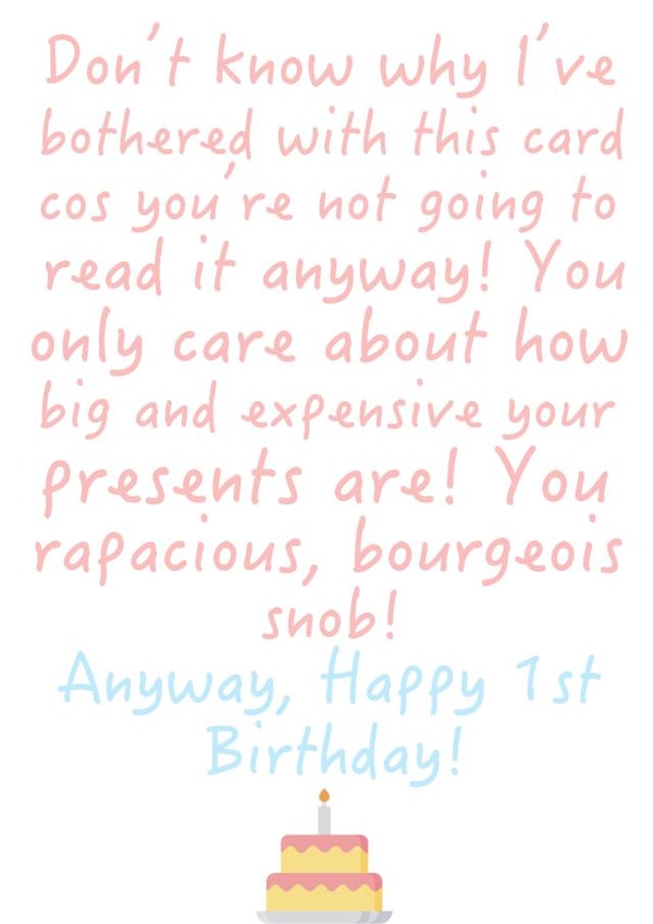 Child 1 Birthday Card 19280 created by Zac's Cards