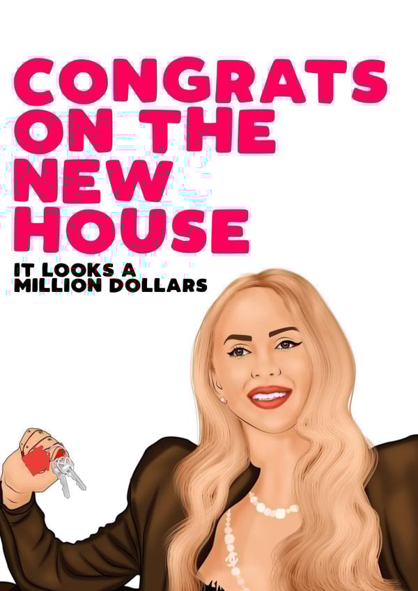 Funny Christine Quinn - Selling Sunset - Congrats On The New House It Looks Like A Million Dollars created by Filthy Sentiments