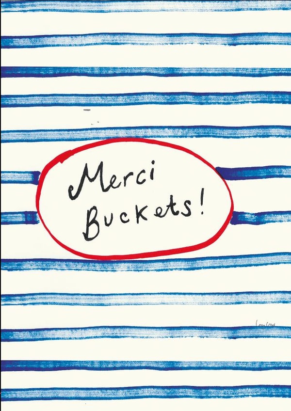 merci arty Thank You Card 15041 created by Poet and Painter