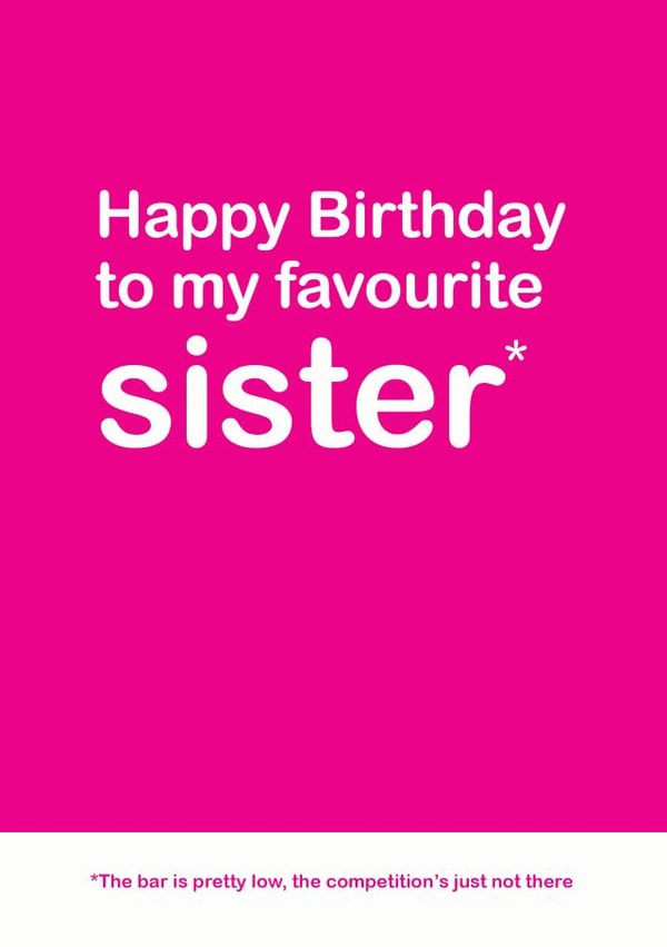 Sister favourite Birthday Card 13048 created by Lisa Jestico