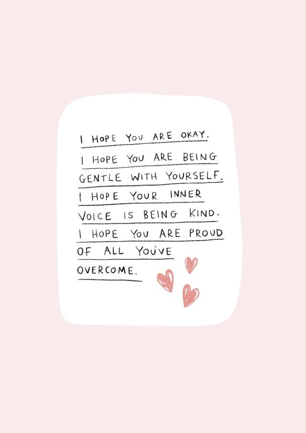 I hope you are okay card created by Jessica Rachel Sharp
