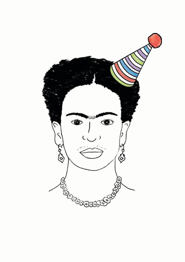 Frida Kahlo Birthday Card 20432 created by Zoe Garland
