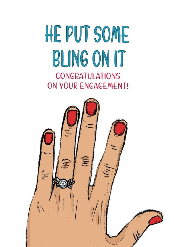 He put some bling on it! Engagement created by Graphite & Grace