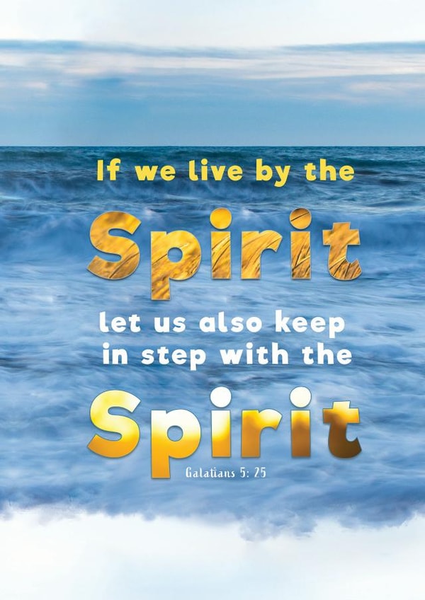 galatians 5 25 7bibleverses Card 45360 created by 7 Bible Verses