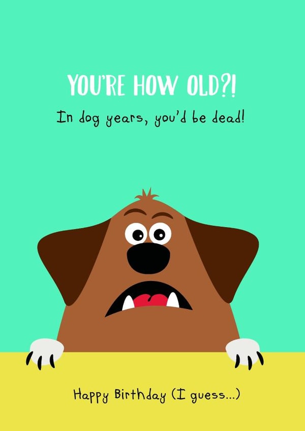 Fuunny Biraathday Card Card 37037 created by Richard