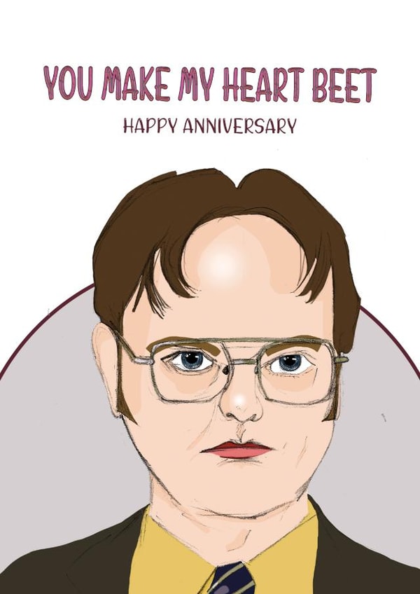 the office us pun Anniversary Card 17562 created by Graphite & Grace