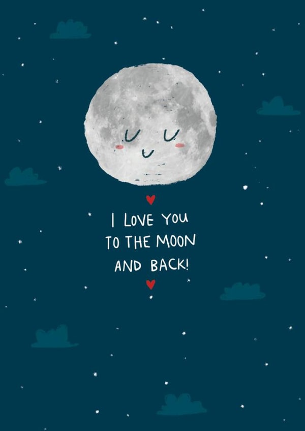 love moon Anniversary Card 14965 created by Hew Ma