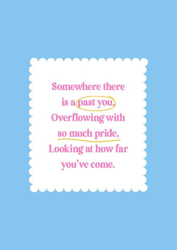 Thoughtful card to send to a loved one. created by Jessica Rachel Sharp