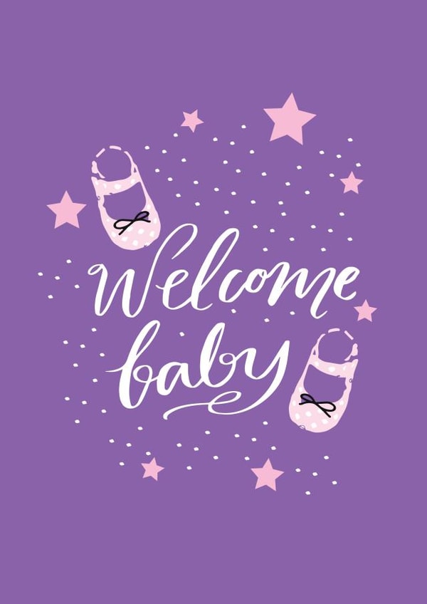 baby girl New Baby Card 18861 created by Lea Velasquez