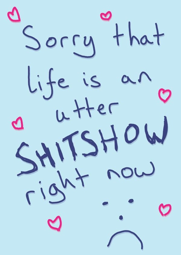 Female adult Thinking of you Card 43511 created by Random Shit Cards