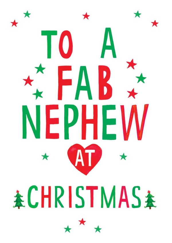 nephew traditional Christmas Card 17714 created by Earlybird