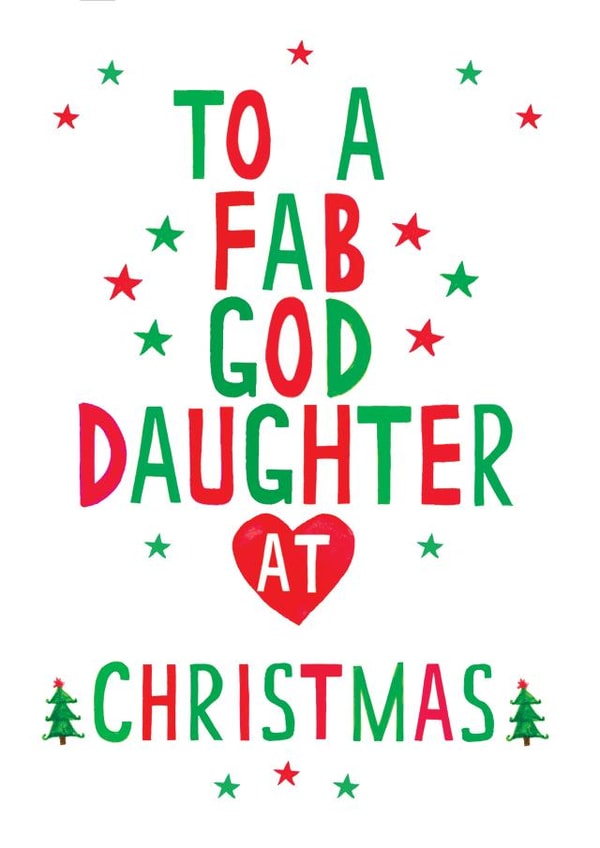 classic god daughter Christmas Card 17719 created by Earlybird