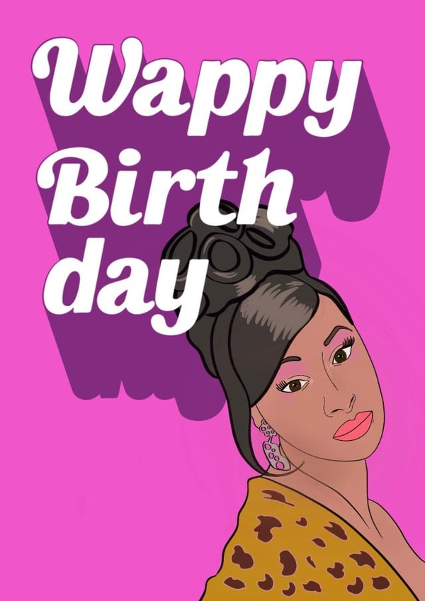 Wap Wappy Birthday Card 20165 created by Bold Cards