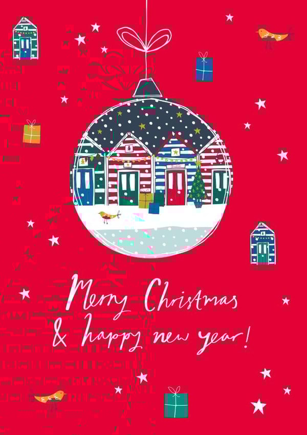 seaside classic Christmas Card 24281 created by Jessica Hogarth