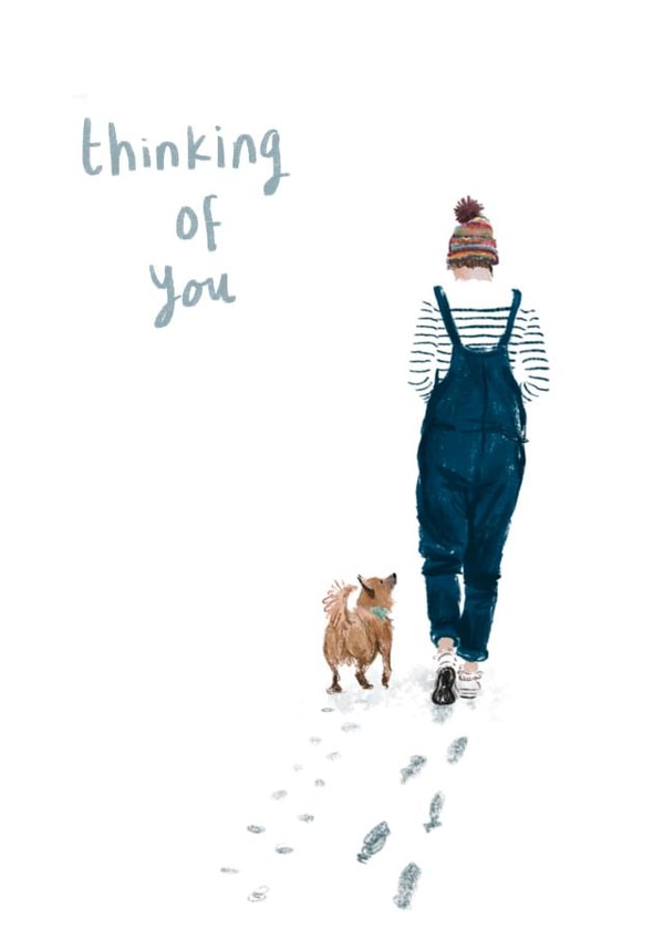 thoughtful friend Thinking of you Card 20020 created by Becca Hall illustration
