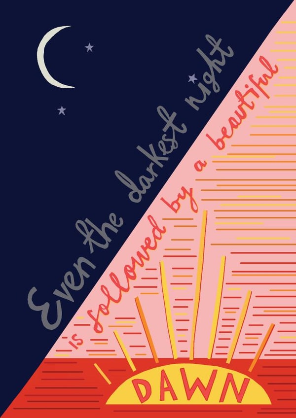 dawn darkest Thinking of you Card 20352 created by Hazel Nicholls