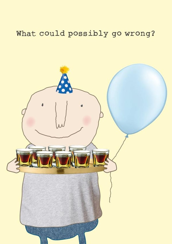 BALLOON JAGERBOMBS Birthday Card 17024 created by Rosie Made A Thing