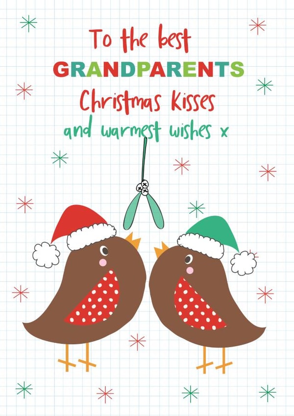 Christmas Robin Grandparents Christmas card created by TillieMint
