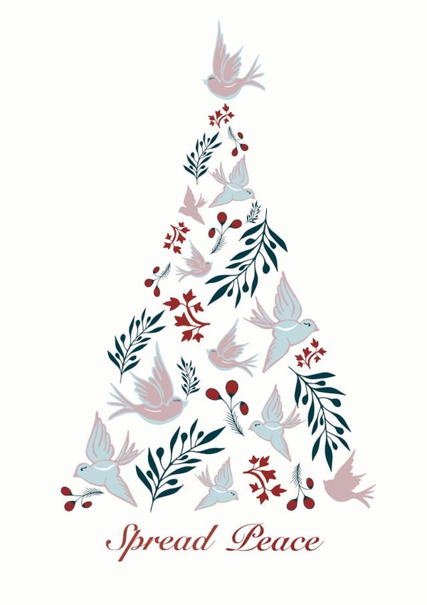 classic dove Christmas Card 45436 created by Patterntalk