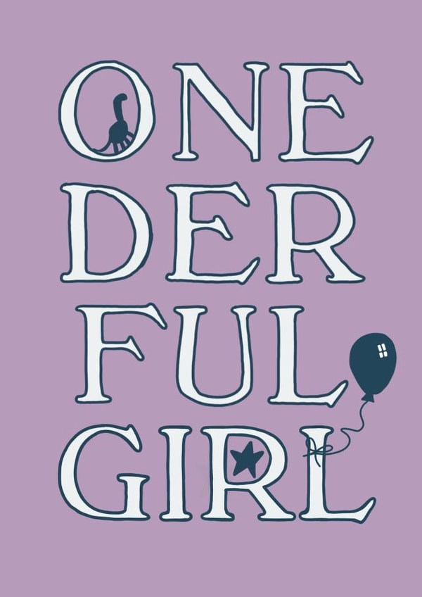 1 1st Birthday Card 19586 created by Bertie Bryans 