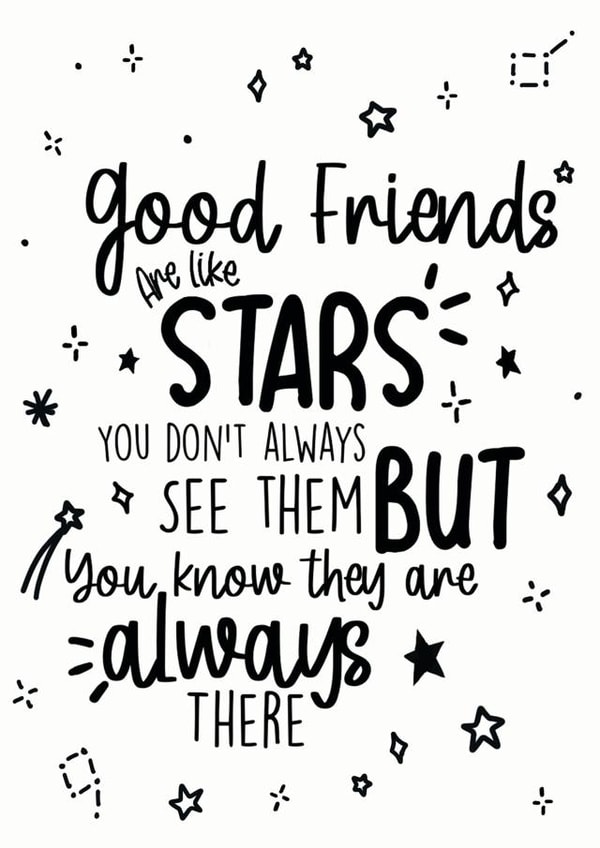 friend stars Love & Friendship Card 17946 created by SVHIllustration