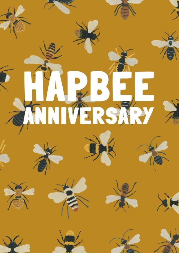 pun bees Anniversary Card 16345 created by Made by Burbs