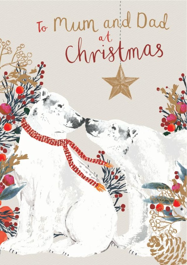 Mum & Dad at Chrsitmas created by Louise Tiler