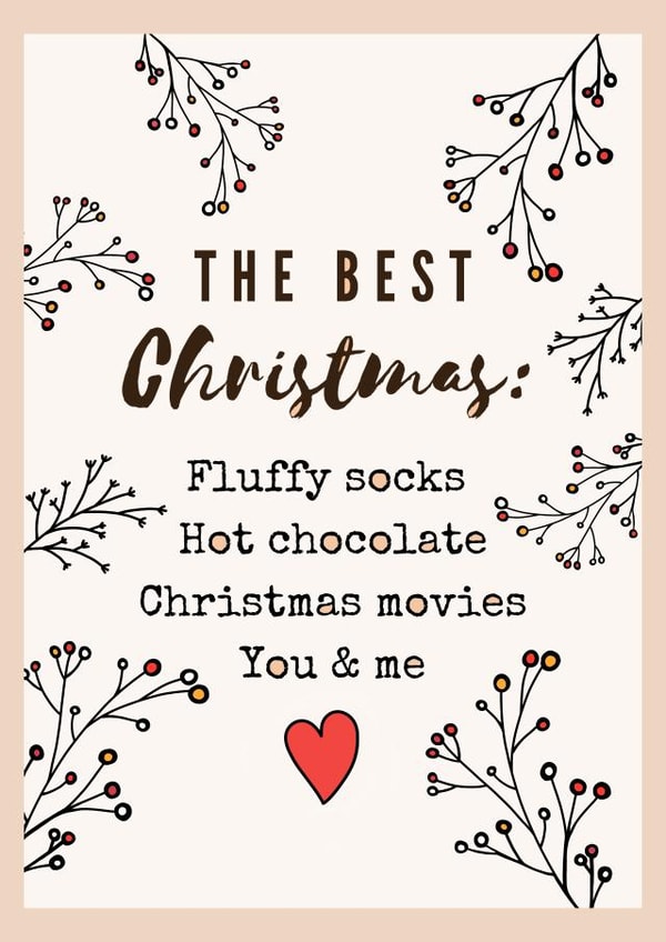 What makes Christmas the best Christmas card created by Rebecca Handy