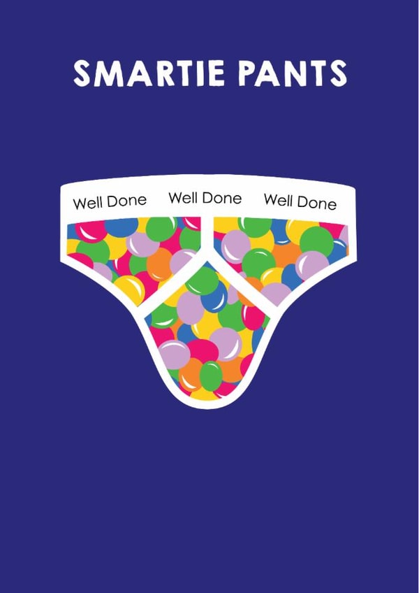 Funny, Cheeky, Congratulations, Well Done card. created by LOVEDAY DESIGNS on Thortful